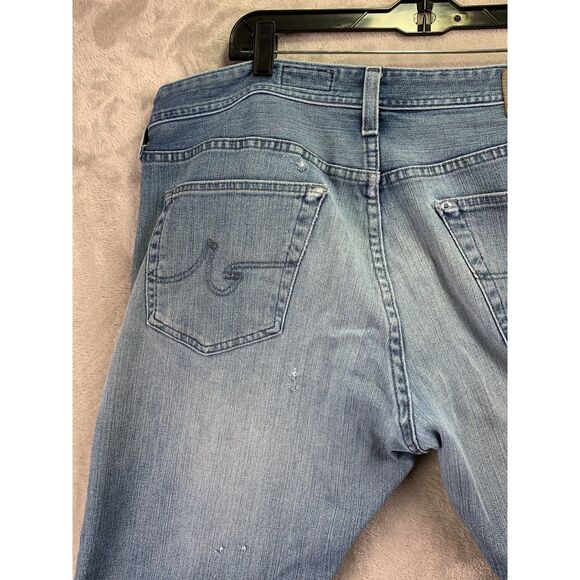 AG Adriano Goldschmied 36X34 MEN THE GRADUATE WELL WORN JEANSLIGHT WASH BLUE - Picture 7 of 11